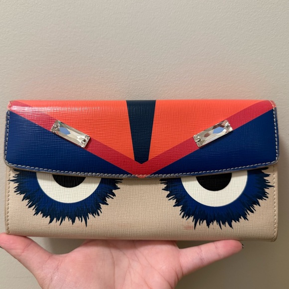 *Rare* Fendi - Monster Long Wallet w/ dust bag! - Picture 1 of 11